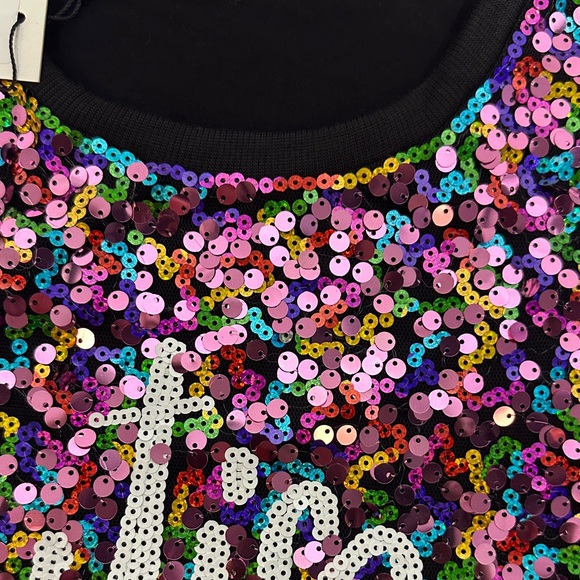 WHXY Pink Sequin Birthday Tunic Top - Picture 4 of 12